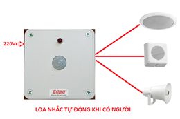 Loa phát lời nhắc nhở Nhà  vệ sinh khi có người NAGA-08S