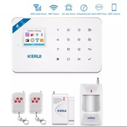 Bộ Chống Trộm Dùng Sim Điện thoại và Phần mềm Smartphone Kerui W18