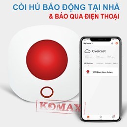 CÒI BÁO ĐỘNG WIFI KÈM PIN KM-70W