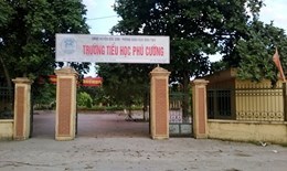 Tiểu học Phú Cường Sóc Sơn- TAE Vina Lắp đặt loa nhắc nhở nhà vệ sinh